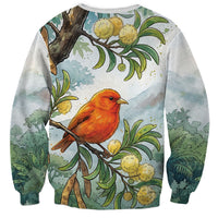 Aloha Hawaii Akepa Koa Tree Watercolor Sweatshirt LT14 - Polynesian Pride