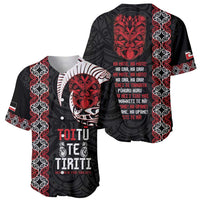 Aotearoa Toitu Te Tiriti Baseball Jersey Honour The Treaty Maori Haka LT14 - Polynesian Pride