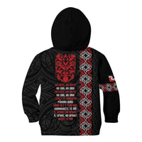 Aotearoa Toitu Te Tiriti Kid Hoodie Honour The Treaty Maori Haka