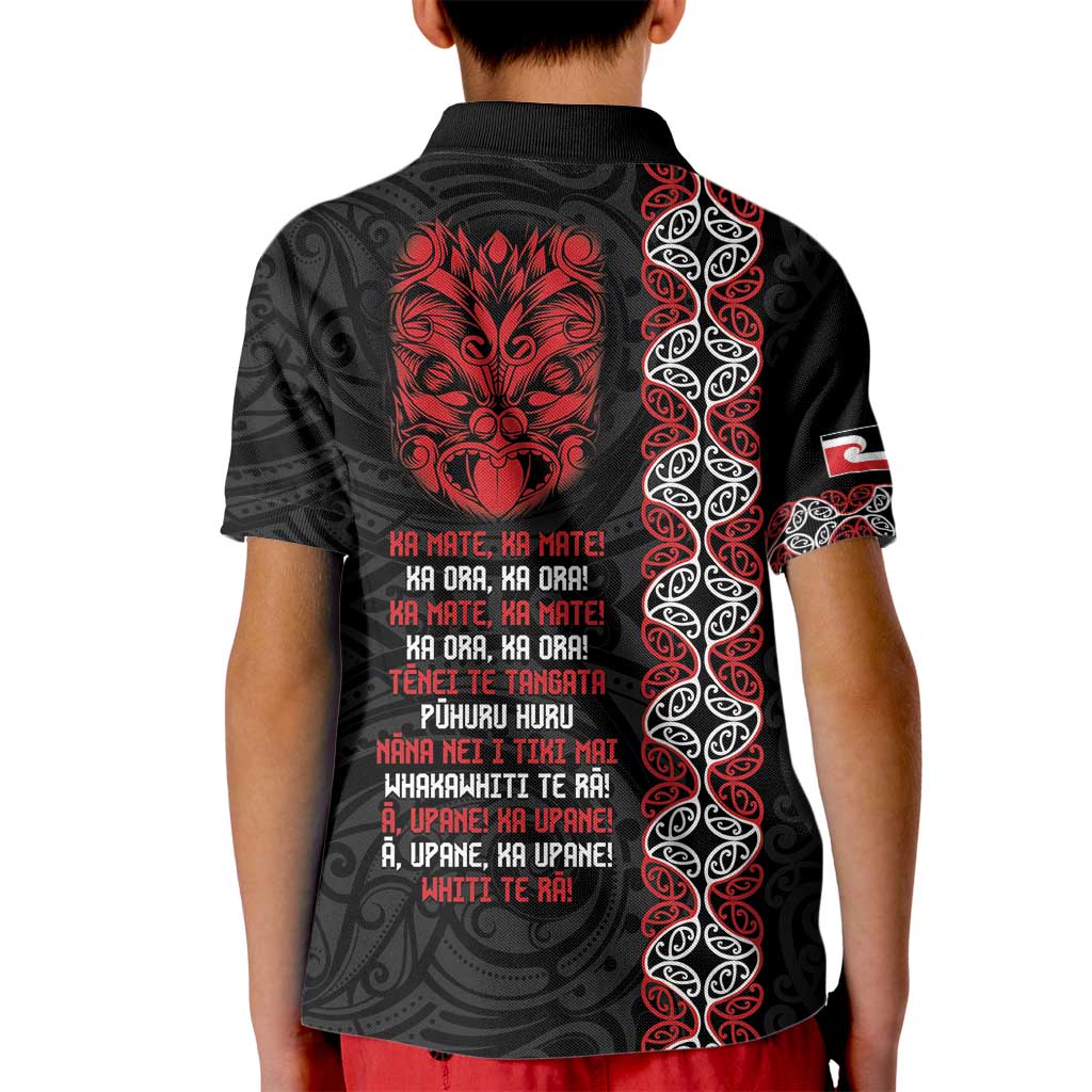 Aotearoa Toitu Te Tiriti Kid Polo Shirt Honour The Treaty Maori Haka LT14 - Polynesian Pride