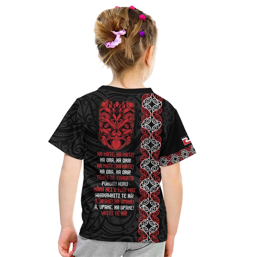 Aotearoa Toitu Te Tiriti Kid T Shirt Honour The Treaty Maori Haka LT14 - Polynesian Pride