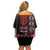 Aotearoa Toitu Te Tiriti Off Shoulder Short Dress Honour The Treaty Maori Haka