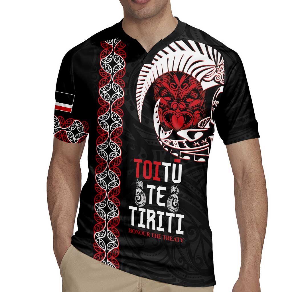 Aotearoa Toitu Te Tiriti Rugby Jersey Honour The Treaty Maori Haka LT14 - Polynesian Pride