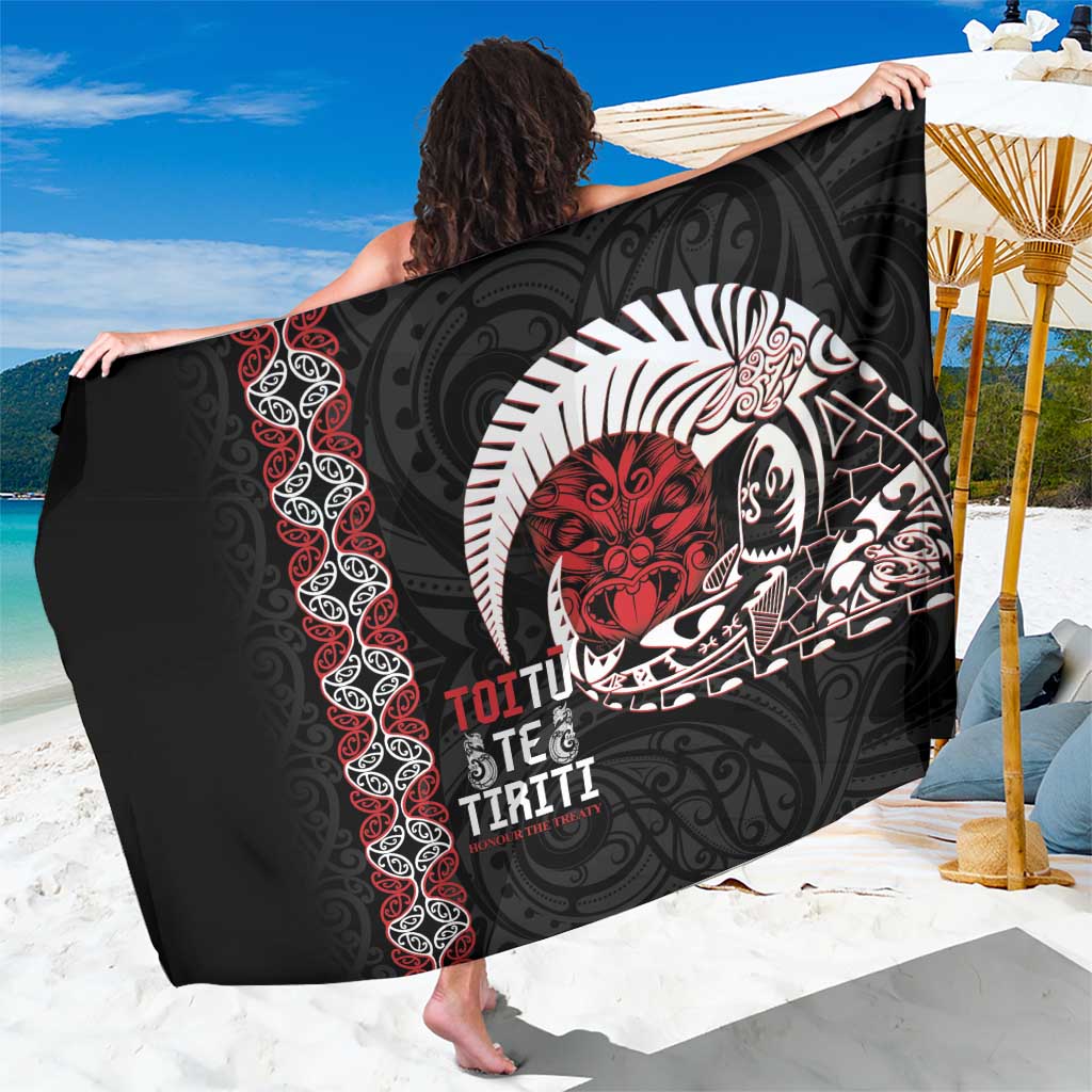 Aotearoa Toitu Te Tiriti Sarong Honour The Treaty Maori Haka