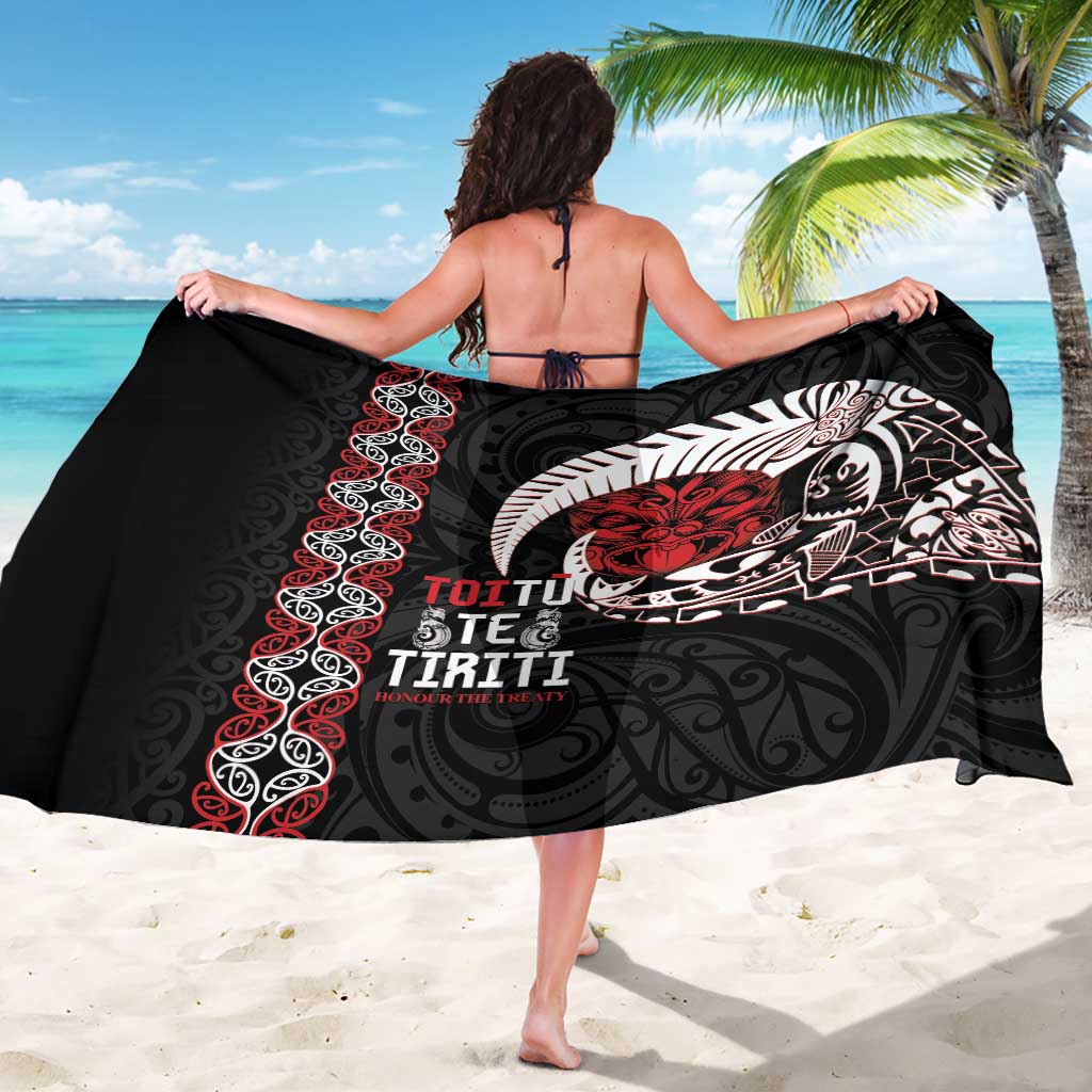Aotearoa Toitu Te Tiriti Sarong Honour The Treaty Maori Haka