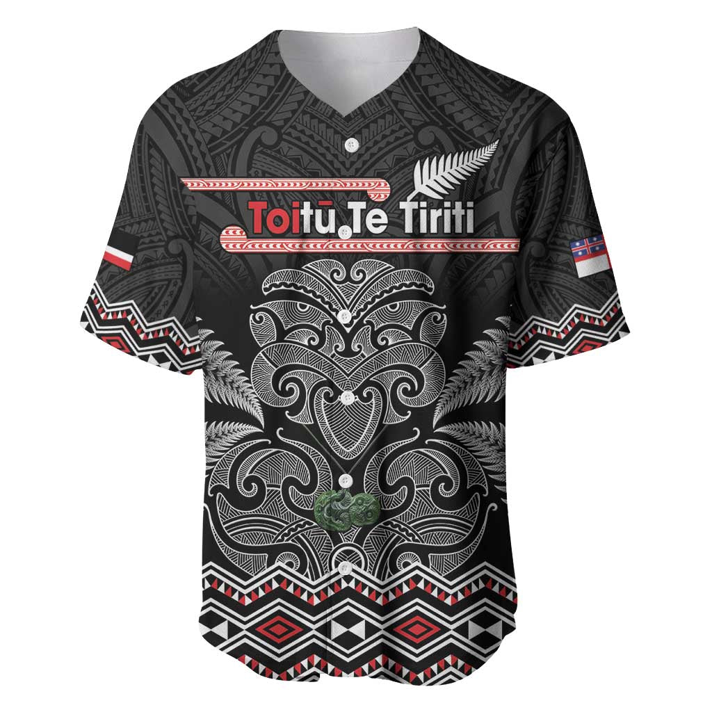 Aotearoa Toitu Te Tiriti Baseball Jersey Stand Together! Stand Stronger! - NZ Tiki