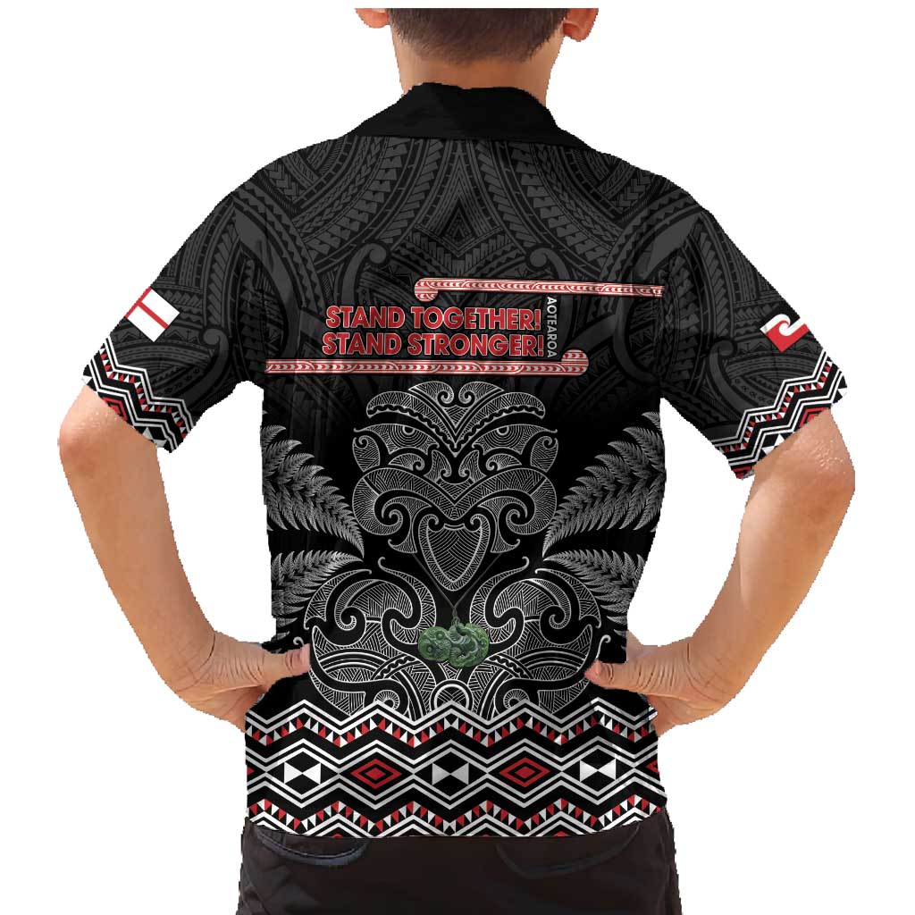 Aotearoa Toitu Te Tiriti Family Matching Mermaid Dress and Hawaiian Shirt Stand Together! Stand Stronger! - NZ Tiki LT14 - Polynesian Pride