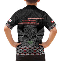 Aotearoa Toitu Te Tiriti Family Matching Short Sleeve Bodycon Dress and Hawaiian Shirt Stand Together! Stand Stronger! - NZ Tiki LT14 - Polynesian Pride