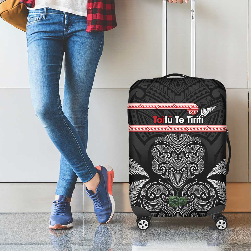 Aotearoa Toitu Te Tiriti Luggage Cover Stand Together! Stand Stronger! - NZ Tiki