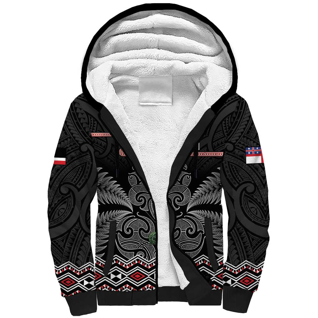 Aotearoa Toitu Te Tiriti Sherpa Hoodie Stand Together! Stand Stronger! - NZ Tiki