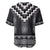 Black Taniko Aotearoa Baseball Jersey Niho Taniwha Mix Poutama LT14