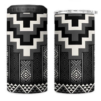 Black Taniko Aotearoa 4 in 1 Can Cooler Tumbler Niho Taniwha Mix Poutama LT14