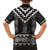 Black Taniko Aotearoa Family Matching Off The Shoulder Long Sleeve Dress and Hawaiian Shirt Niho Taniwha Mix Poutama LT14