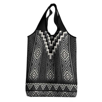 Black Taniko Aotearoa Grocery Bag Niho Taniwha Mix Poutama