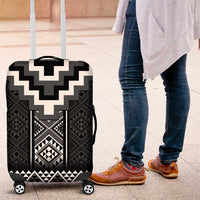 Black Taniko Aotearoa Luggage Cover Niho Taniwha Mix Poutama LT14