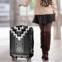 Black Taniko Aotearoa Luggage Cover Niho Taniwha Mix Poutama LT14