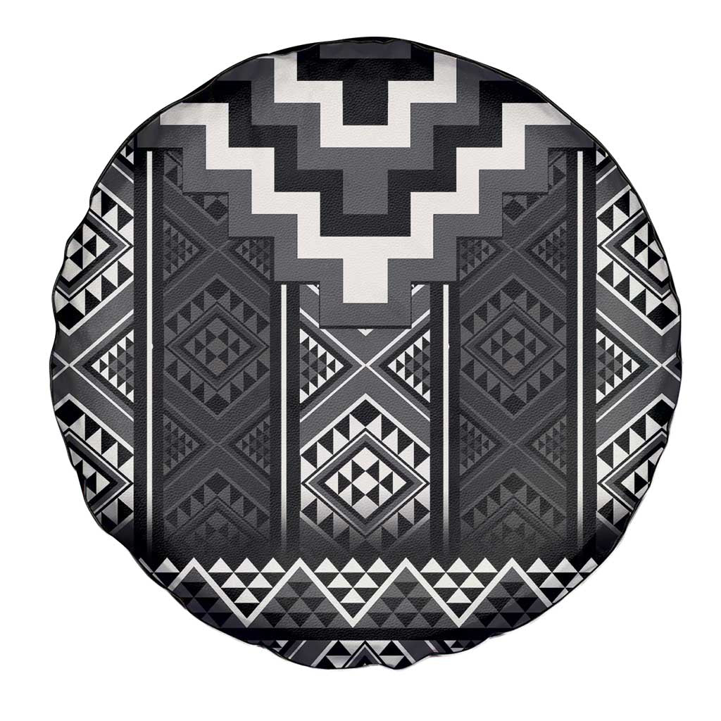 Black Taniko Aotearoa Spare Tire Cover Niho Taniwha Mix Poutama LT14