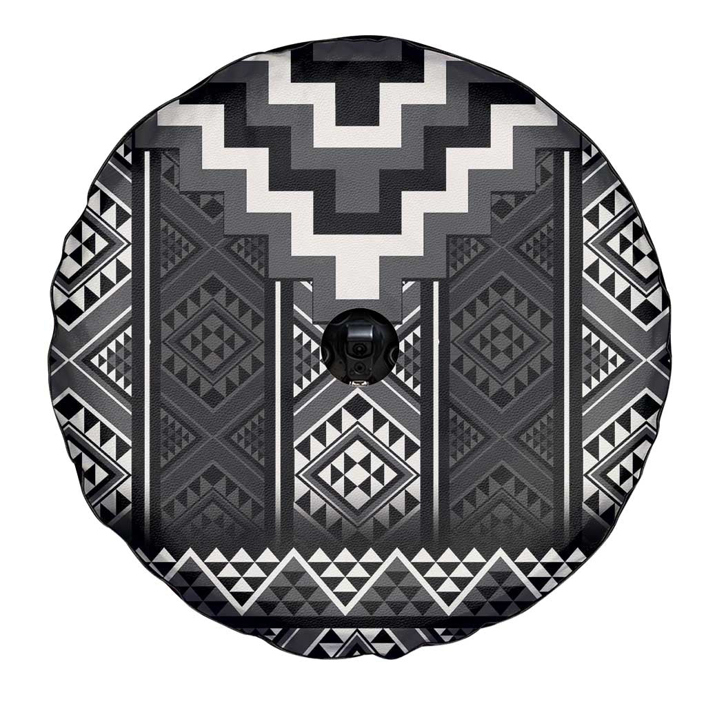 Black Taniko Aotearoa Spare Tire Cover Niho Taniwha Mix Poutama LT14