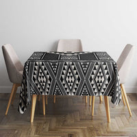 Black Taniko Aotearoa Tablecloth Niho Taniwha Mix Poutama LT14 - Polynesian Pride