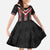 Red Taniko Aotearoa Family Matching Off The Shoulder Long Sleeve Dress and Hawaiian Shirt Niho Taniwha Mix Poutama LT14