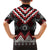 Red Taniko Aotearoa Hawaiian Shirt Niho Taniwha Mix Poutama