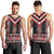 Red Taniko Aotearoa Men Tank Top Niho Taniwha Mix Poutama