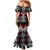 Red Taniko Aotearoa Mermaid Dress Niho Taniwha Mix Poutama