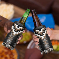 Brown Taniko Aotearoa 4 in 1 Can Cooler Tumbler Niho Taniwha Mix Poutama LT14