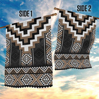 Brown Taniko Aotearoa Garden Flag Niho Taniwha Mix Poutama LT14