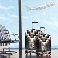 Brown Taniko Aotearoa Luggage Cover Niho Taniwha Mix Poutama LT14