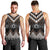 Brown Taniko Aotearoa Men Tank Top Niho Taniwha Mix Poutama