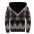 Brown Taniko Aotearoa Sherpa Hoodie Niho Taniwha Mix Poutama