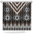 Brown Taniko Aotearoa Shower Curtain Niho Taniwha Mix Poutama