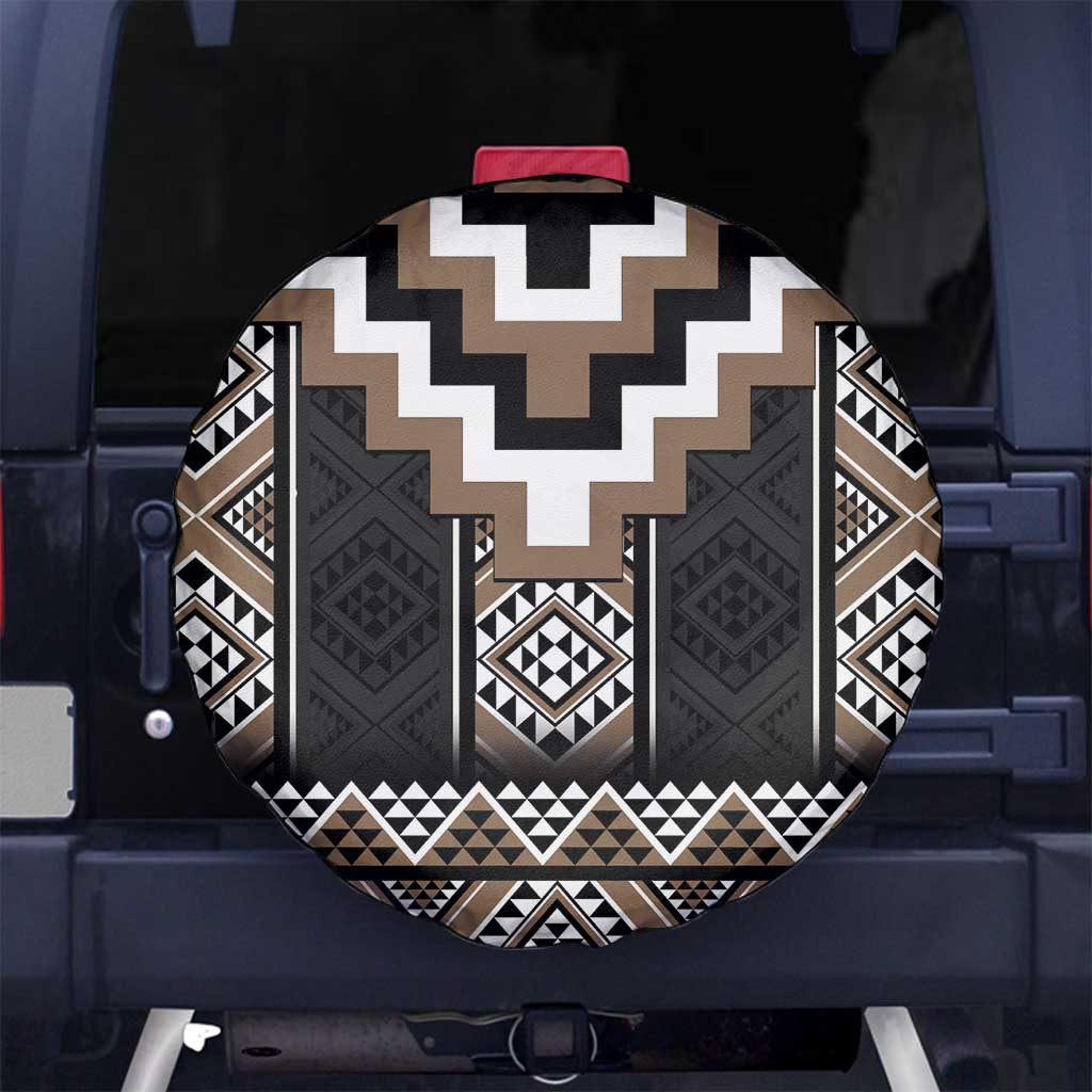 Brown Taniko Aotearoa Spare Tire Cover Niho Taniwha Mix Poutama LT14