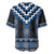 Blue Taniko Aotearoa Baseball Jersey Niho Taniwha Mix Poutama LT14