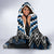 Blue Taniko Aotearoa Hooded Blanket Niho Taniwha Mix Poutama