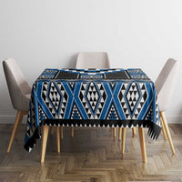 Blue Taniko Aotearoa Tablecloth Niho Taniwha Mix Poutama LT14 - Polynesian Pride