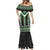 Green Taniko Pattern Aotearoa Mermaid Dress Niho Taniwha Mix Poutama LT14