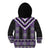 Purple Taniko Pattern Aotearoa Kid Hoodie Niho Taniwha Mix Poutama LT14