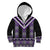 Purple Taniko Pattern Aotearoa Kid Hoodie Niho Taniwha Mix Poutama LT14