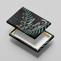 Custom New Zealand Silver Fern Rugby Canvas Wall Art Aotearoa Kiwi Maori Pattern LT14