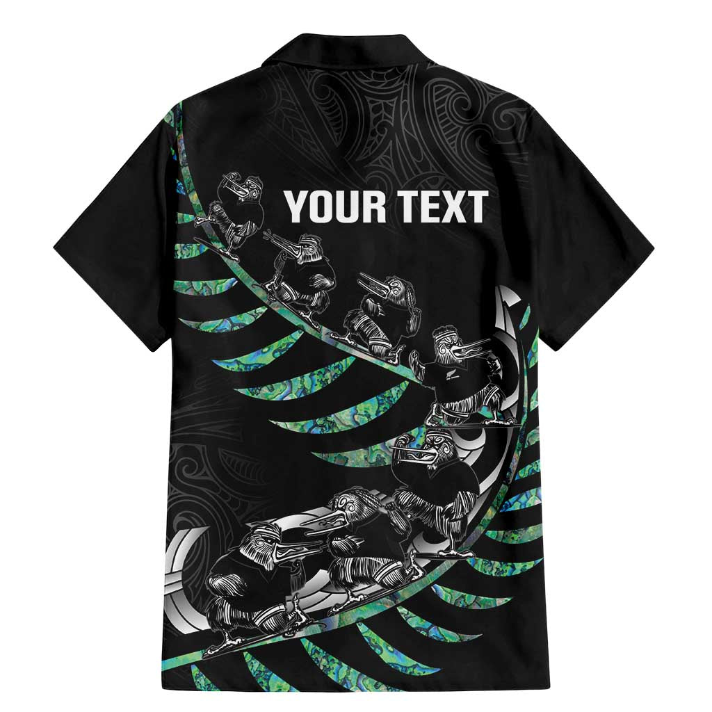 Custom New Zealand Silver Fern Rugby Family Matching Mermaid Dress and Hawaiian Shirt Aotearoa Kiwi Maori Pattern LT14 - Polynesian Pride