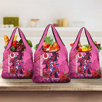 Kentucky Horse Racing Grocery Bag 151st Anniversary With Roses - Pink Version LT14 3-pack One Size Pink - Polynesian Pride