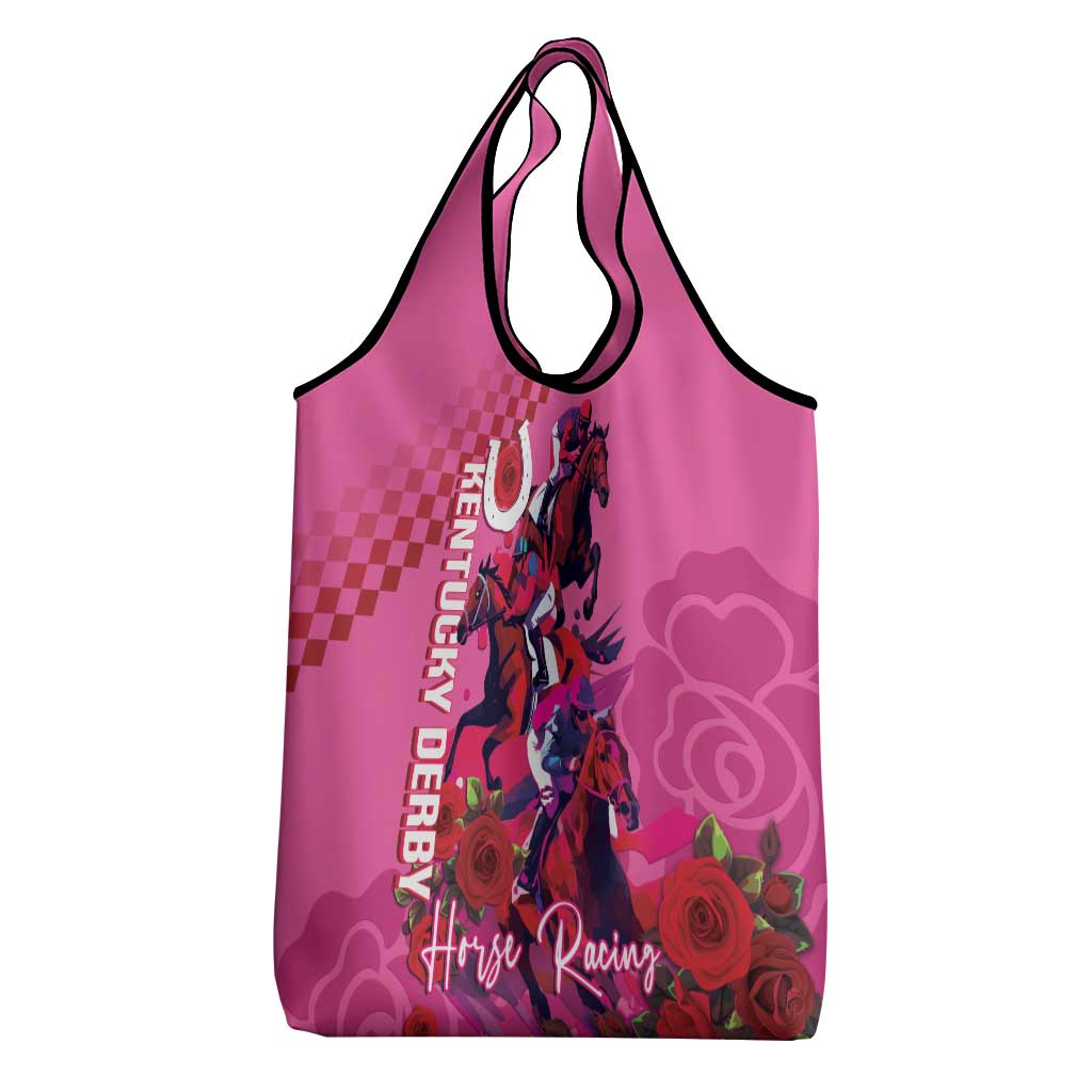 Kentucky Horse Racing Grocery Bag 151st Anniversary With Roses - Pink Version LT14 - Polynesian Pride