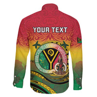 Personalised Vanuatu Family Matching Mermaid Dress and Hawaiian Shirt Yumi 45th Hapi Independens Dei - Reggae Version LT14 - Polynesian Pride