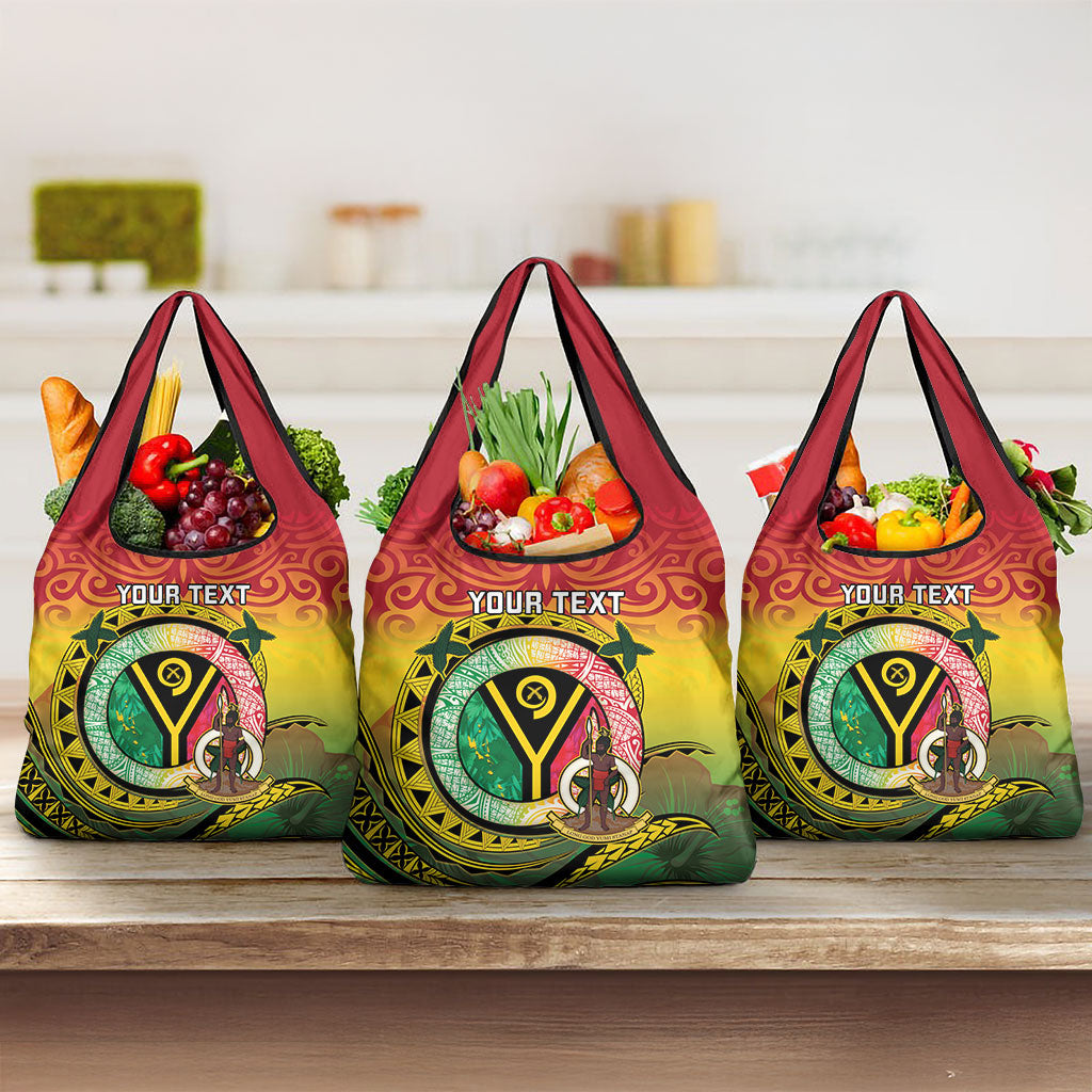 Vanuatu Grocery Bag Yumi 46th Hapi Independens Dei - Reggae Version LT14 3-pack One Size Reggae - Polynesian Pride