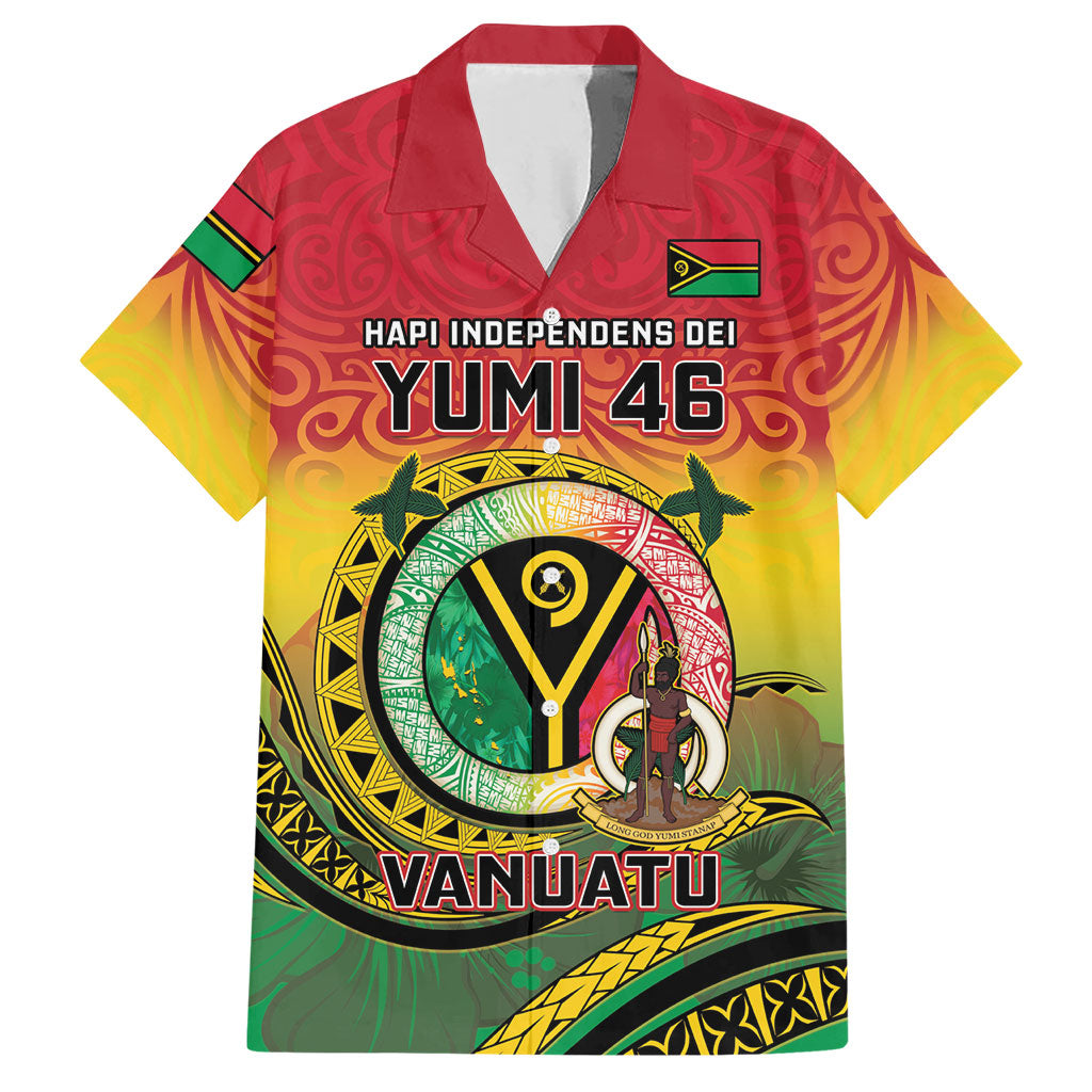 Personalised Vanuatu Hawaiian Shirt Yumi 46th Hapi Independens Dei - Reggae Version LT14 Reggae - Polynesian Pride