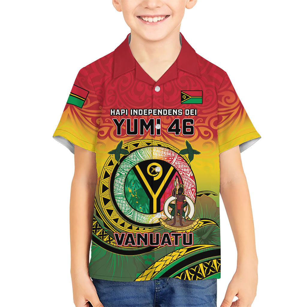 Personalised Vanuatu Hawaiian Shirt Yumi 46th Hapi Independens Dei - Reggae Version LT14 - Polynesian Pride