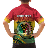Personalised Vanuatu Kid Hawaiian Shirt Yumi 45th Hapi Independens Dei - Reggae Version LT14