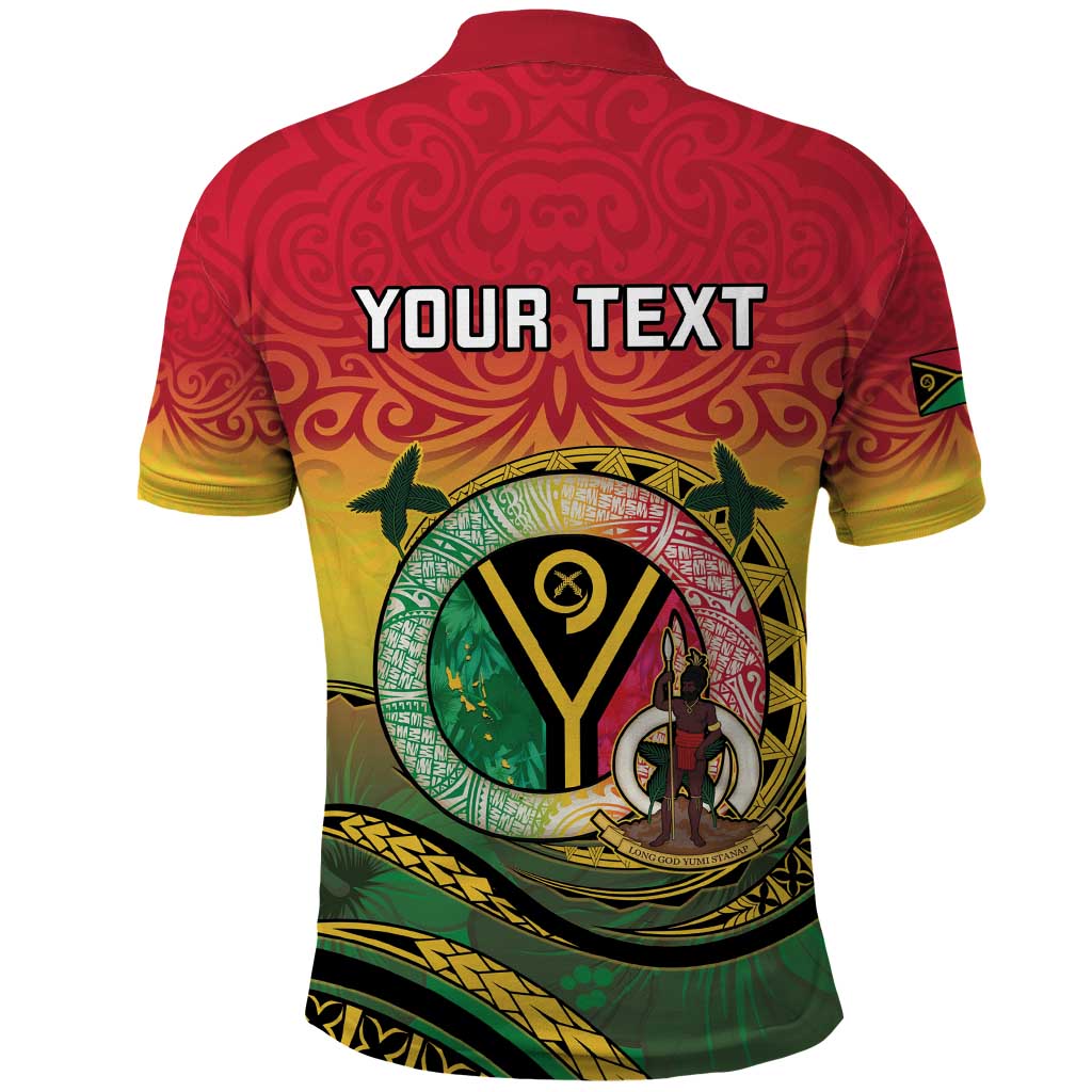 Personalised Vanuatu Polo Shirt Yumi 45th Hapi Independens Dei - Reggae Version LT14